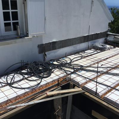 Passage De Gaines Electrique Sur Plancher Avant Coulage Beton